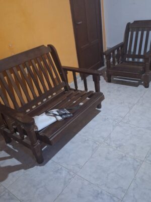SILLONES ALGARROBO 1 de 2 CUERPOS + 1 de 1 CUERPO