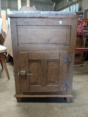 Heladera a hielo Antigua heladera de campo a hielo