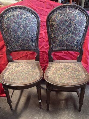 Par sillas Luis XV 2 Antiguas sillas estilo Luis XV