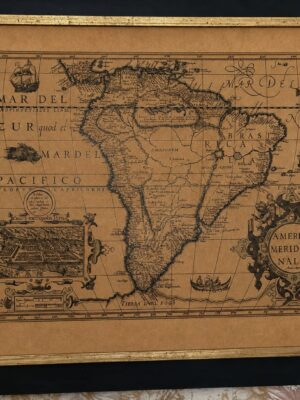 Cuadro mapa de América del Sur