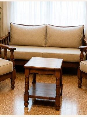 Living de madera maciza